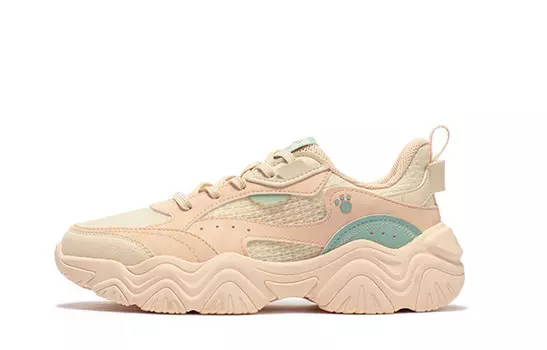 Кроссовки 361° Lifestyle Shoes Women's Low-top Dune White/Smoothie Peach, розовый