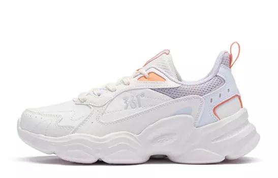 Кроссовки 361° Lifestyle Shoes Women's Low-top Feather White/light Pulp Purple, фиолетовый