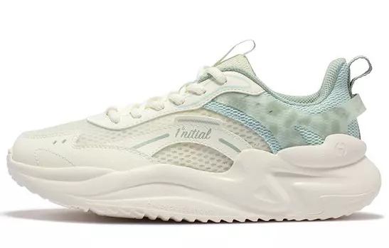 Кроссовки 361° Lifestyle Shoes Women's Low-top Feather White/light Smoky Green, зеленый