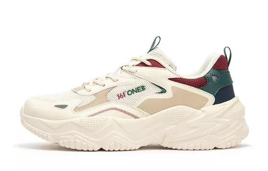 Кроссовки 361° Ode Lifestyle Shoes Men Low-top Sibeige/black Cherry, цвет Sigo