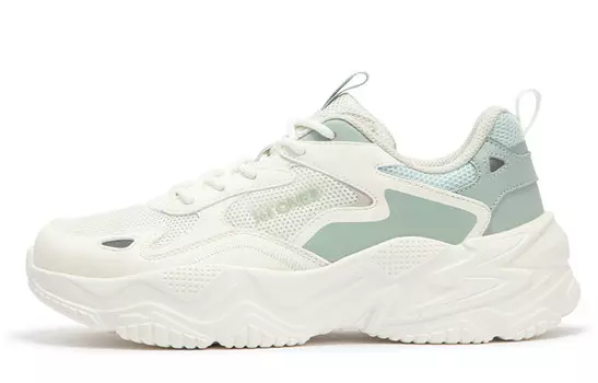 Кроссовки 361° Ode Lifestyle Shoes Women's Low-top Feather White/light Smoky Green, зеленый