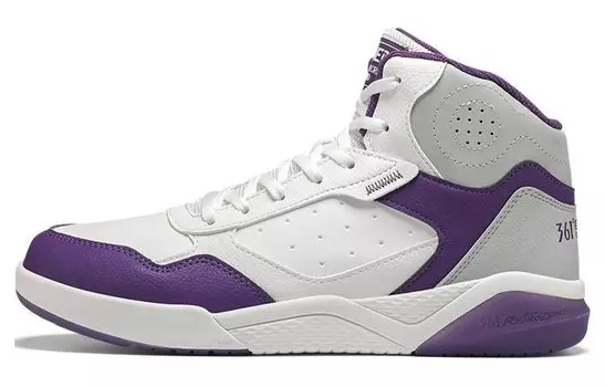 Кроссовки 361° Skateboarding Shoes Men High-top White/Purple, фиолетовый
