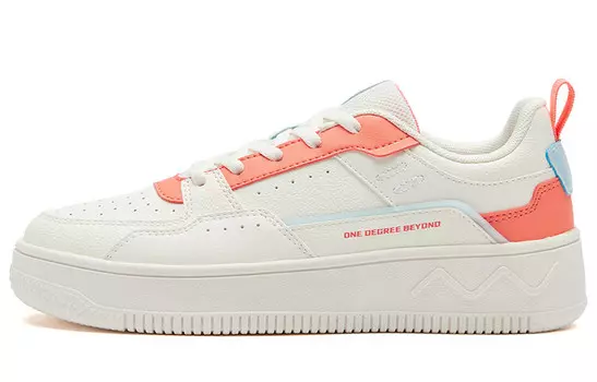 Кроссовки 361° Skateboarding Shoes Women's Low-top Feather White/pinkish-orange, цвет Feather white/pinkish-orange
