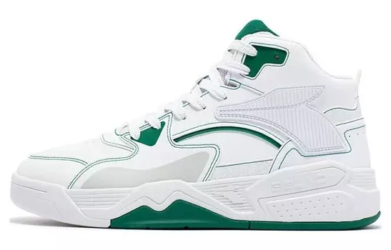 Кроссовки 361° Xingran Skateboarding Shoes Men High-top White/green, зеленый