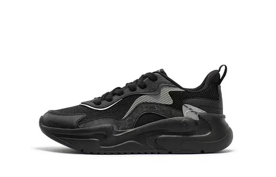 Кроссовки 361° Yunshu 4.0 Lifestyle Shoes Men Low-top Obsidian Black/silver White, черный