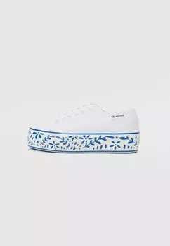 Кроссовки 3790 PLATFORM CERAMIC PRINT LEGGERA Superga, белый