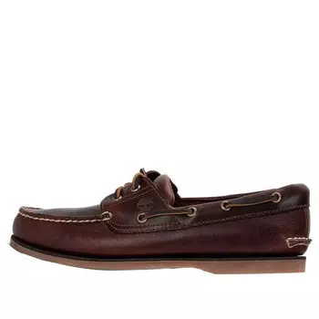 Кроссовки 3-eye lug handsewn boat shoe 'dark brown' Timberland, коричневый