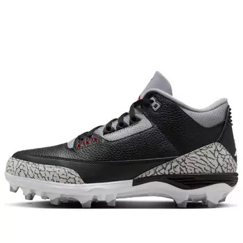 Кроссовки 3 mid td 'black cement' Air Jordan, черный