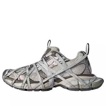 Кроссовки 3xl extreme lace sneakers 'brown grey beige mesh and polyurethane' Balenciaga, серый