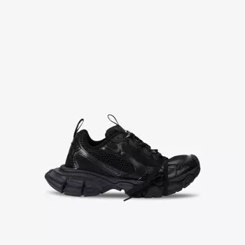 Кроссовки 3Xl с кожаными вставками и низким верхом Balenciaga, черный