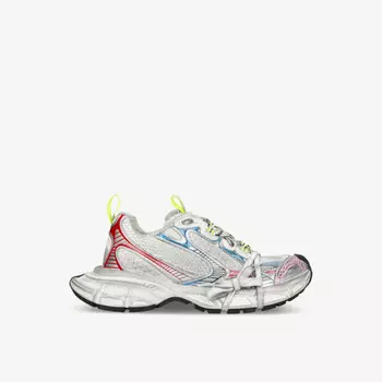 Кроссовки 3Xl с кожаными вставками и низким верхом Balenciaga, белый