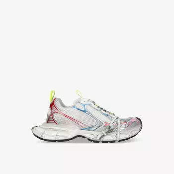 Кроссовки 3xl с низким берцем и вставками из сетки Balenciaga, белый