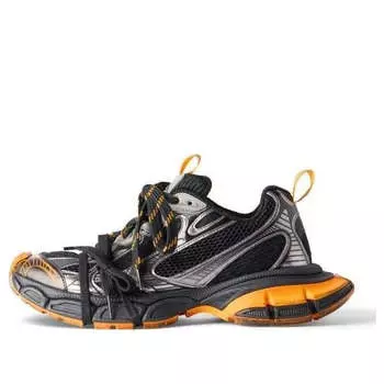 Кроссовки 3xl sneakers 'black orange grey mesh and polyurethane' Balenciaga, черный