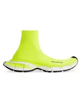 Кроссовки 3XL Sock из переработанного трикотажа Balenciaga, желтый