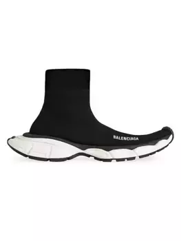 Кроссовки 3XL Sock из переработанного трикотажа Balenciaga, черный