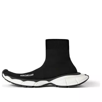 Кроссовки 3xl sock sneakers 'black recycled knit' Balenciaga, черный