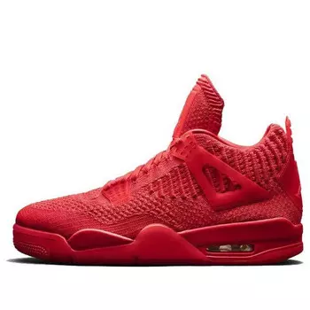 Кроссовки 4 flyknit Air Jordan, красный