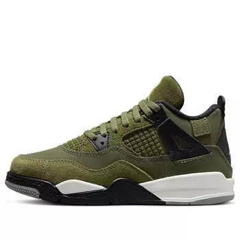 Кроссовки 4 ретро se Air Jordan, зеленый