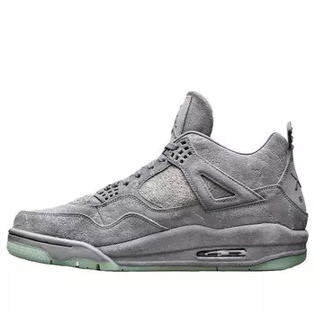 Кроссовки 4 ретро x kaws Air Jordan, серый