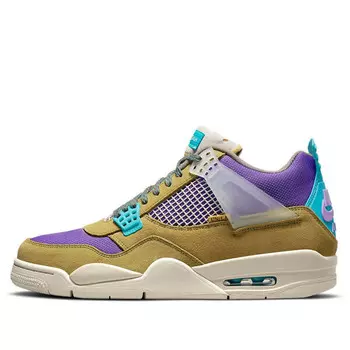 Кроссовки 4 ретро x union la Air Jordan, коричневый