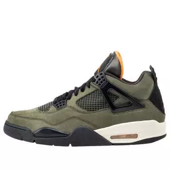 Кроссовки 4 x undefeated 2025 Air Jordan, зеленый