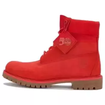 Кроссовки 50th anniversary edition premium 6 inch waterproof boot 'medium red nubuck' Timberland, красный