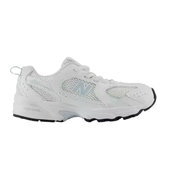 Кроссовки 530 Bungee Lace Little Kid Wide 'White Ice Blue', белый