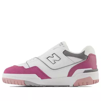 Кроссовки 550 с эластичной шнуровкой и ремешком сверху New Balance, белый