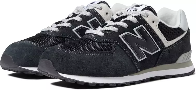 Кроссовки 574 Core New Balance, цвет Black/White