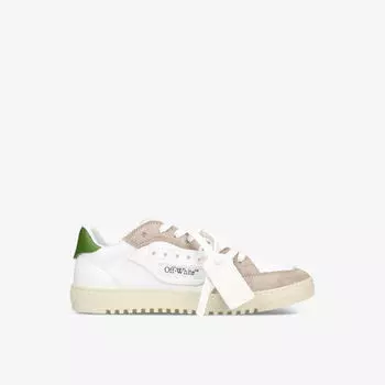 Кроссовки 5 0 со вставками из кожи и ткани с низким берцем Off-White, зеленый