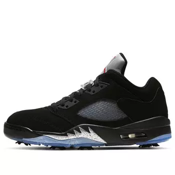 Кроссовки 5 low golf 'metallic' Air Jordan, черный