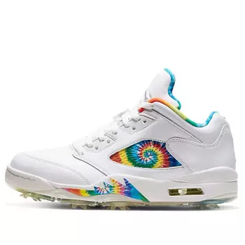 Кроссовки 5 низкие гольф Air Jordan, белый