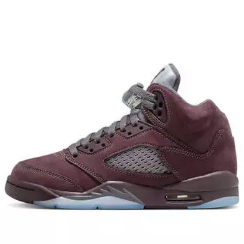 Кроссовки 5 ретро Air Jordan, бордовый