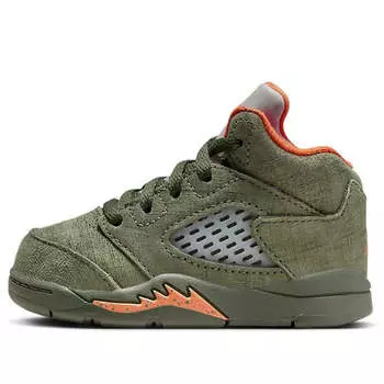 Кроссовки 5 ретро Air Jordan, зеленый