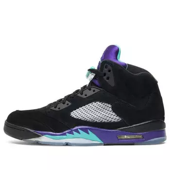 Кроссовки 5 retro 'black grape' Air Jordan, черный