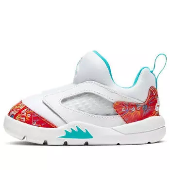 Кроссовки 5 ретро маленький флекс Air Jordan, белый