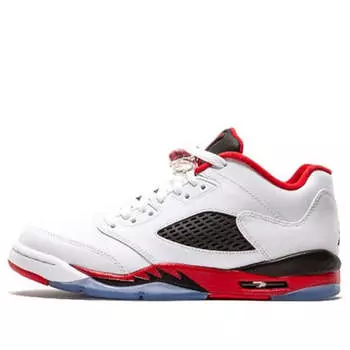 Кроссовки 5 ретро низкие Air Jordan, белый