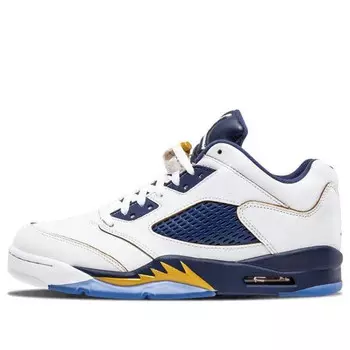 Кроссовки 5 ретро низкие Air Jordan, белый