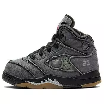 Кроссовки 5 x off white retro sp Air Jordan, черный