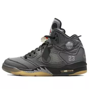 Кроссовки 5 x off white retro sp Air Jordan, черный