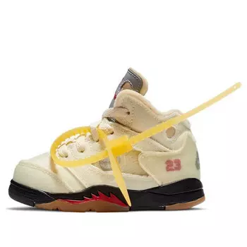 Кроссовки 5 x off-white retro sp 'sail' Air Jordan, мультиколор
