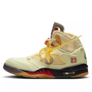 Кроссовки 5 x off-white sp 'sail' Air Jordan, мультиколор