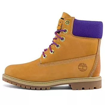 Кроссовки 6 inch heritage cupsole wide fit boots 'wheat nubuck with purple' Timberland, желтый