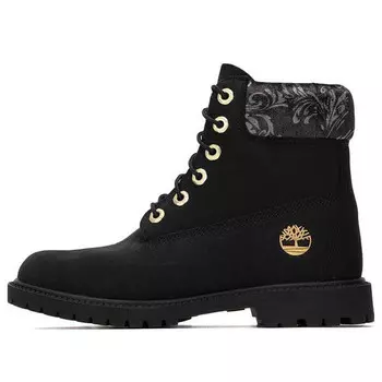 Кроссовки 6 inch heritage lace up cupsole boots 'black nubuck' Timberland, черный