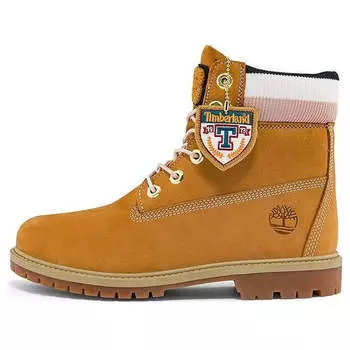 Кроссовки 6 inch heritage premium waterproof boots 'wheat nubuck and stripes' Timberland, желтый