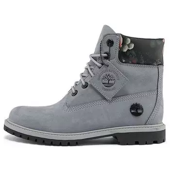 Кроссовки 6 inch heritage waterproof boot 'medium grey with floral' Timberland, серый