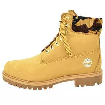 Кроссовки 6 inch premium boot 'wheat nubuck with camouflage collar' Timberland, желтый