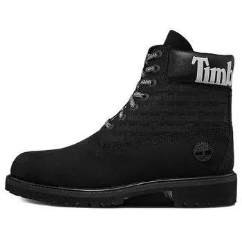 Кроссовки 6-inch premium logo wide-fit boots 'black nubuck' Timberland, черный