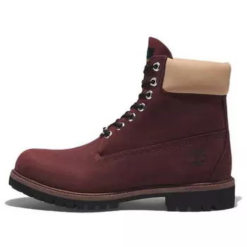 Кроссовки 6 inch premium waterproof boots 'burgundy nubuck' Timberland, бургундия