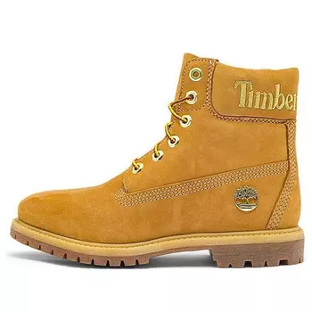 Кроссовки 6 inch premium waterproof boots 'wheat nubuck with gold logo' Timberland, желтый